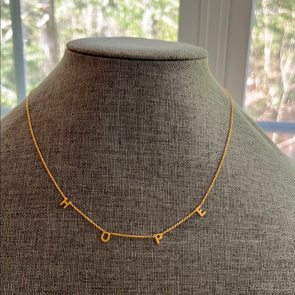 Bychari Gold 'Hope' Necklace